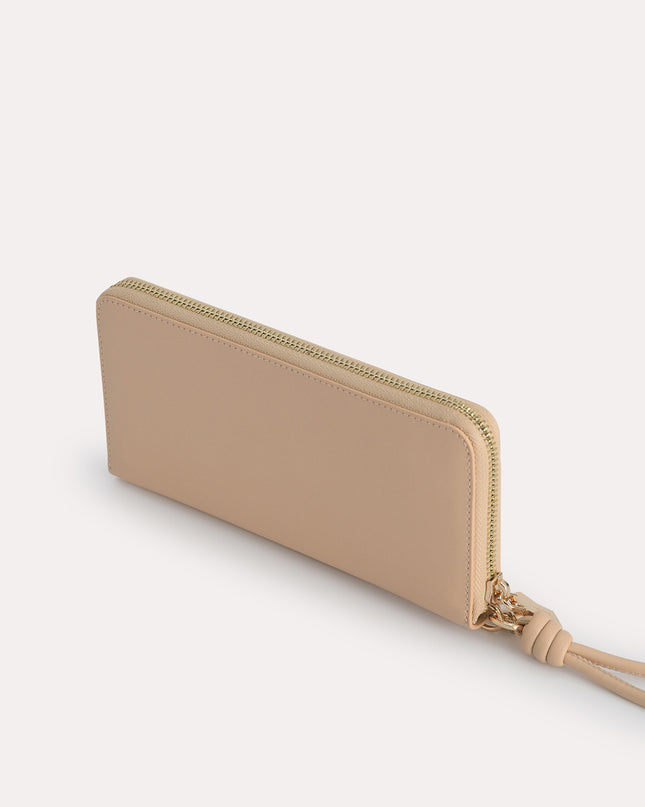Long Leather Zip Wallet
