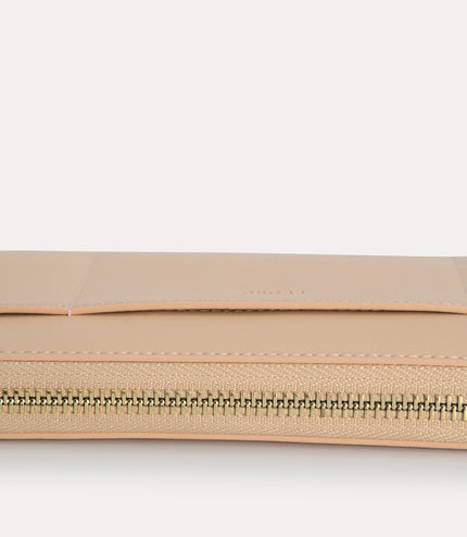 Long Leather Zip Wallet