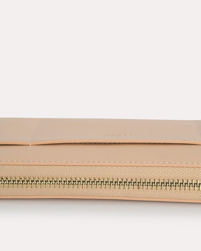 Long Leather Zip Wallet