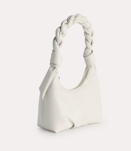 Hobo Bag with Twisted Top Handle