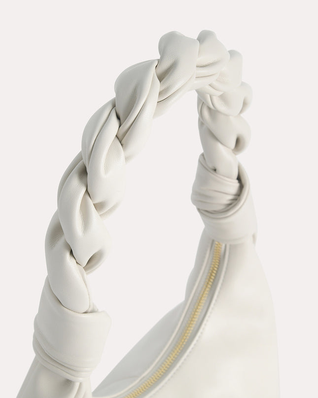 Hobo Bag with Twisted Top Handle