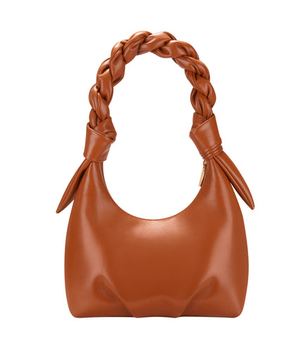 Hobo Bag with Twisted Top Handle