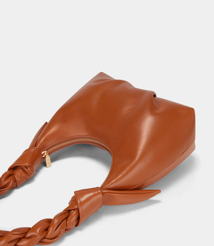 Hobo Bag with Twisted Top Handle