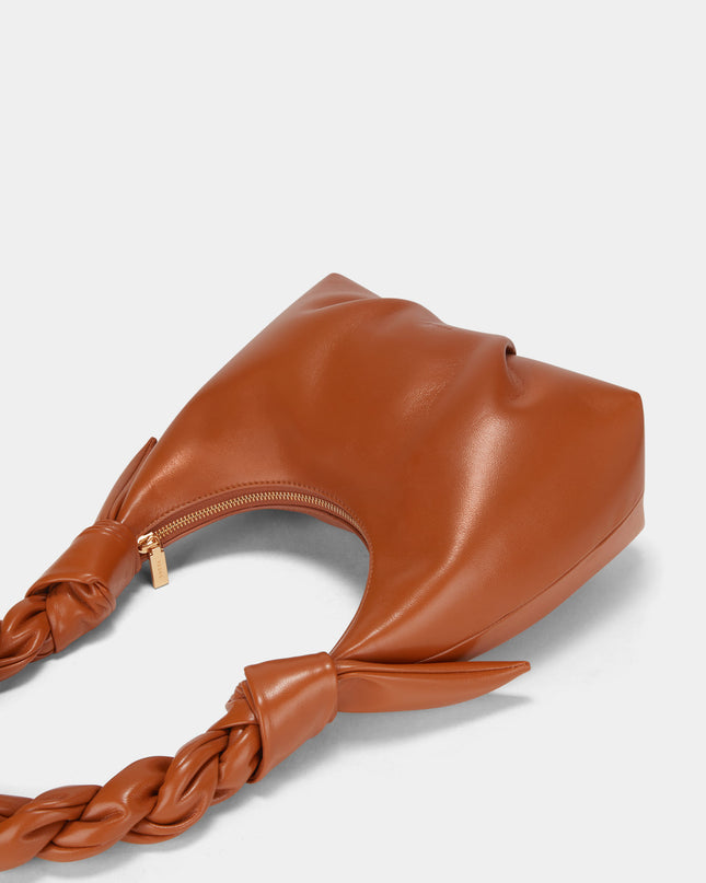 Hobo Bag with Twisted Top Handle