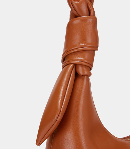 Hobo Bag with Twisted Top Handle