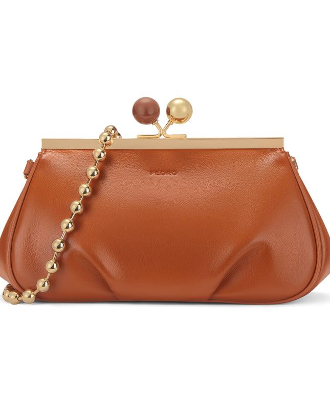 Shoulder Bag with Pearl Closure