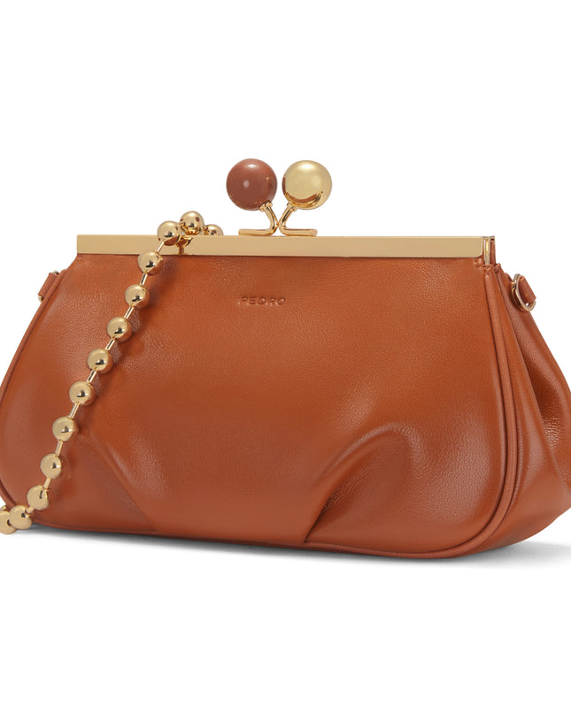 Shoulder Bag with Pearl Closure