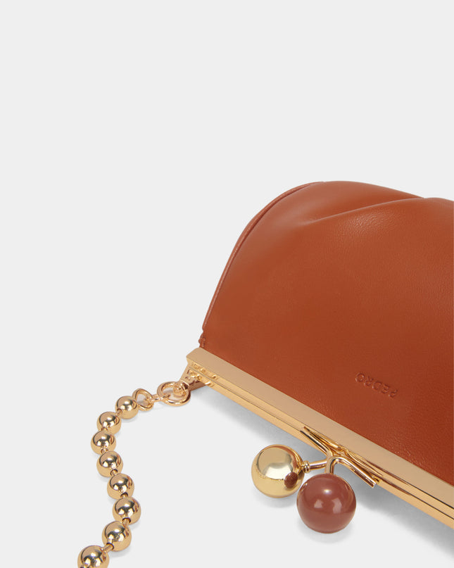 Shoulder Bag with Pearl Closure