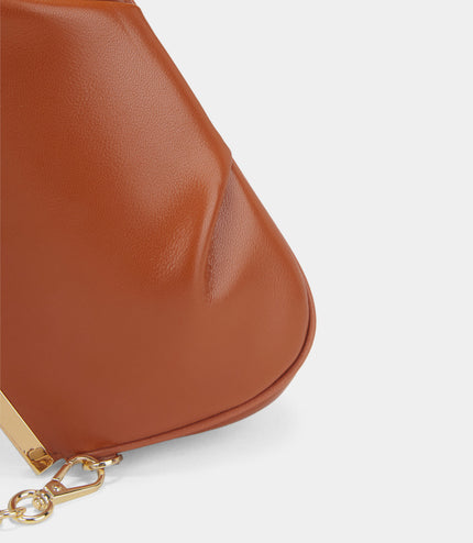 Shoulder Bag with Pearl Closure