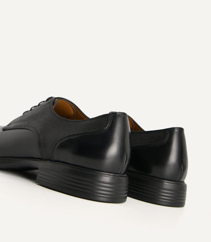 Textured Leather Derby Shoes