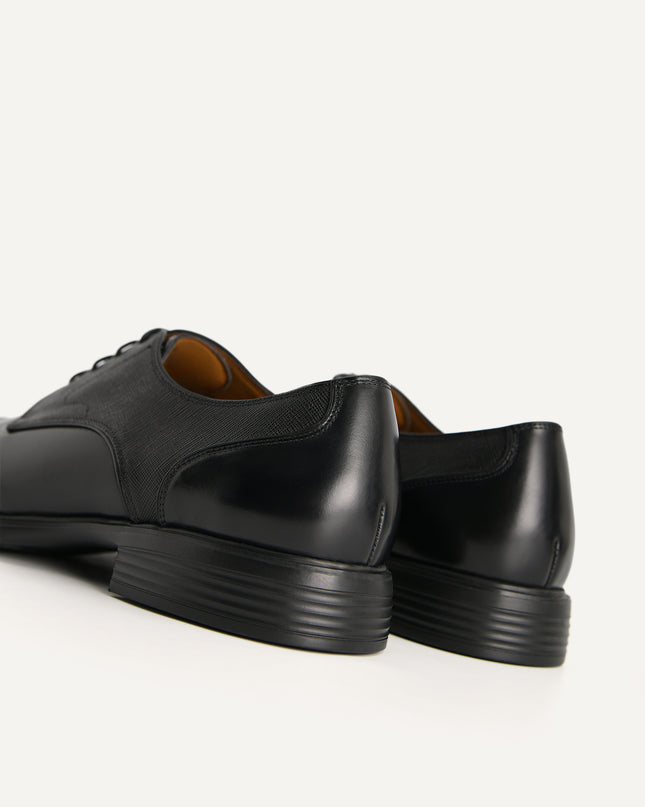 Textured Leather Derby Shoes