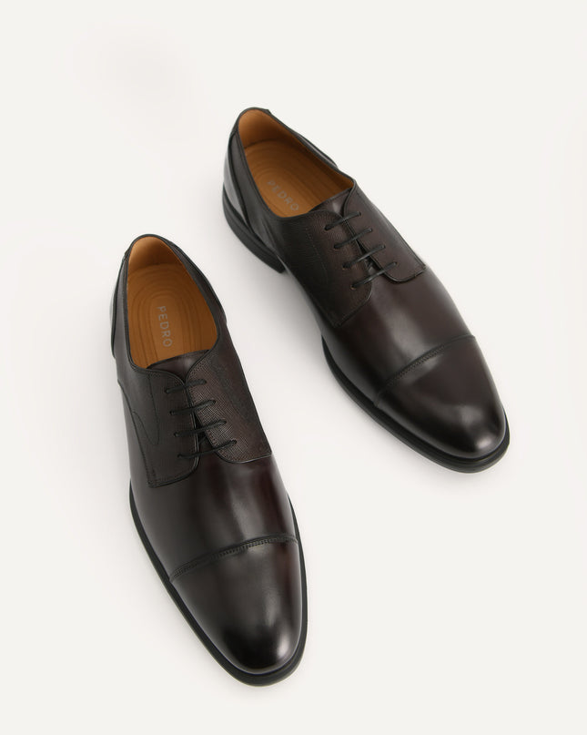Textured Leather Derby Shoes