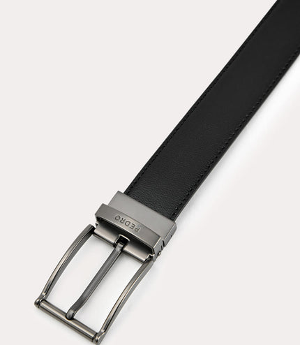 Leather Reversible Pin Belt
