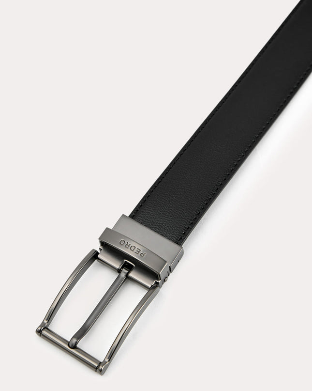 Leather Reversible Pin Belt