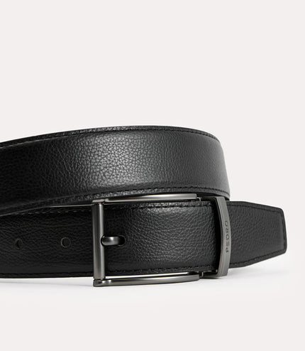 Leather Reversible Pin Belt
