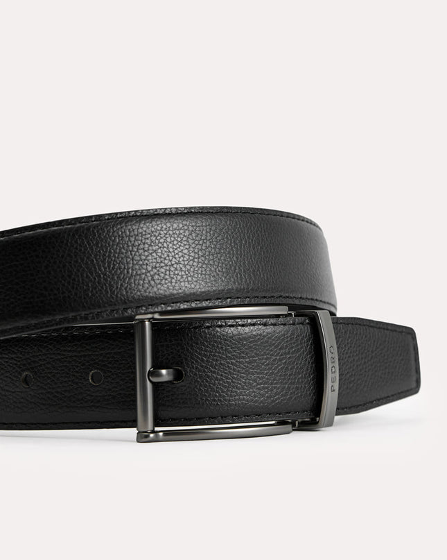 Leather Reversible Pin Belt