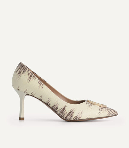 Leather Pointed Toe Pumps