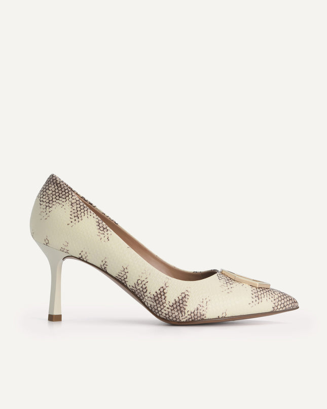 Leather Pointed Toe Pumps