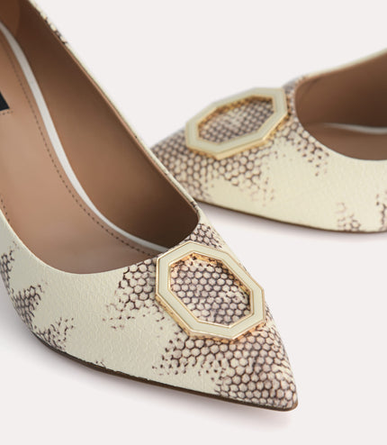 Leather Pointed Toe Pumps