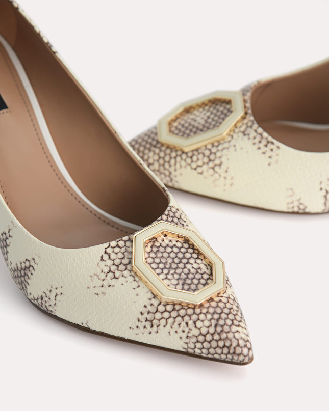 Leather Pointed Toe Pumps