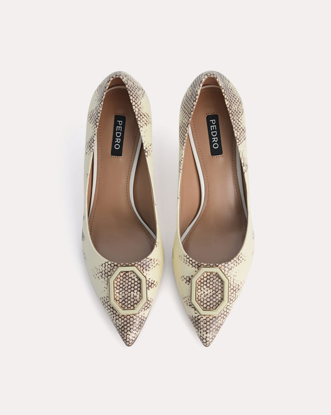 Leather Pointed Toe Pumps