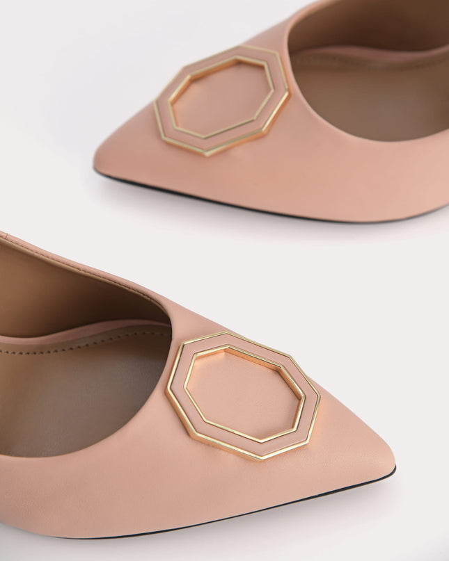 Leather Pointed Toe Pumps