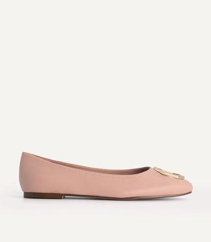 Leather Ballerina Flats
