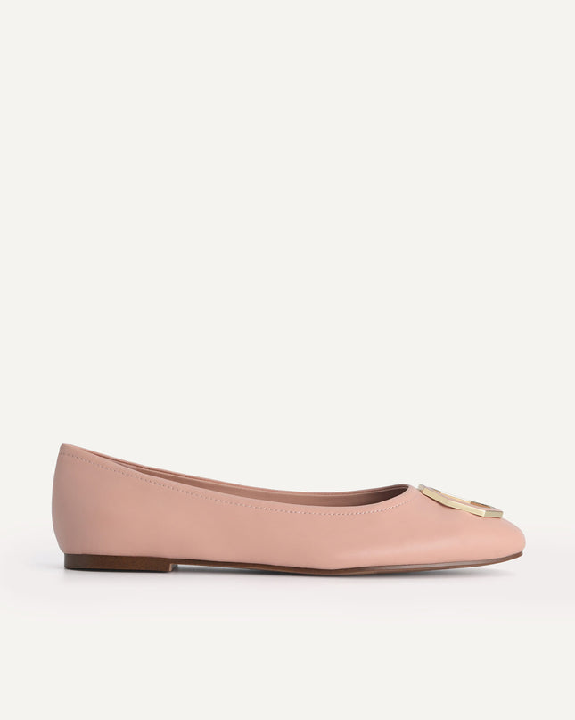 Leather Ballerina Flats