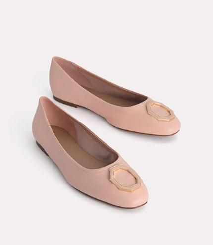 Leather Ballerina Flats