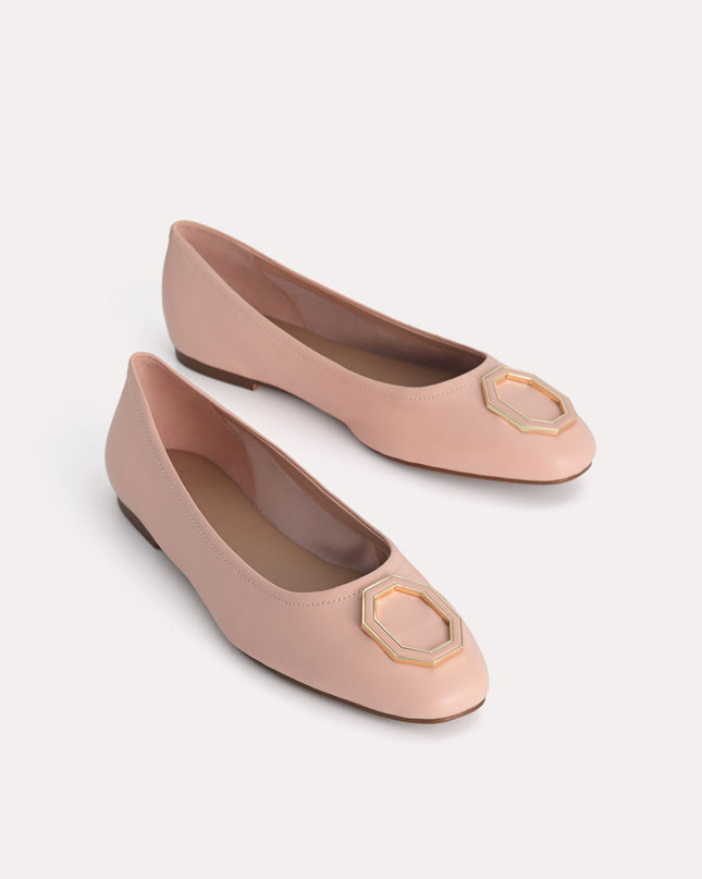 Leather Ballerina Flats