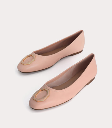 Leather Ballerina Flats