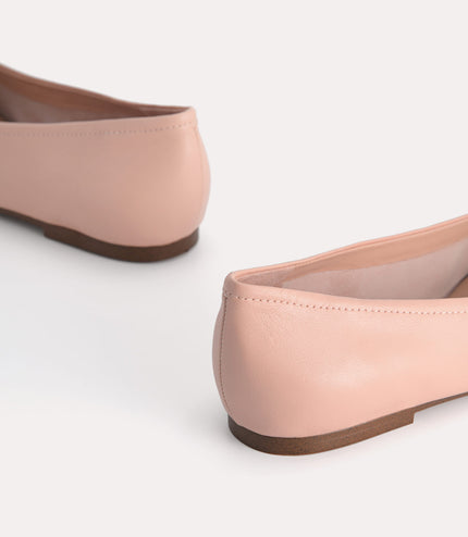 Leather Ballerina Flats