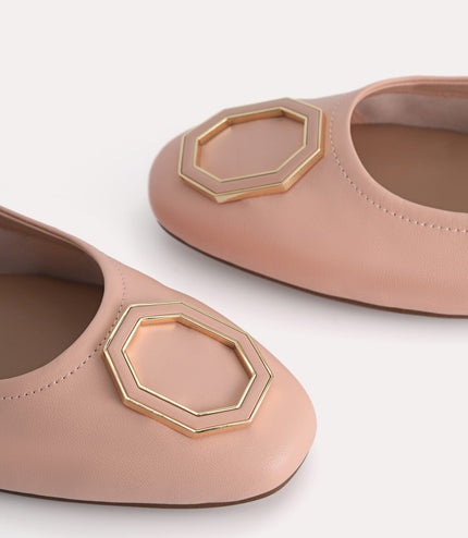 Leather Ballerina Flats