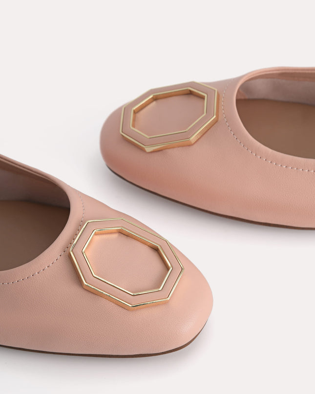Leather Ballerina Flats