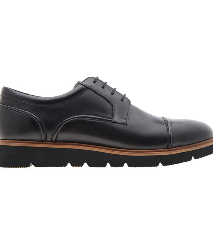 Leather Cap Toe Derby Shoes