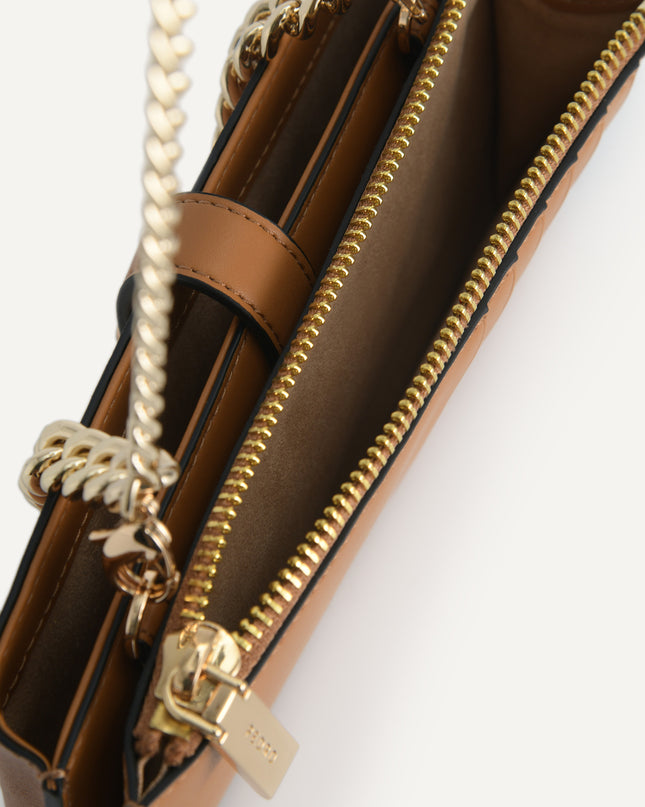Textured Leather Phone Pouch