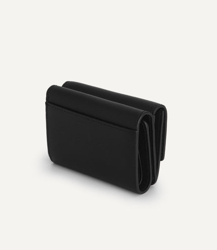 Textured Leather Trifold Wallet