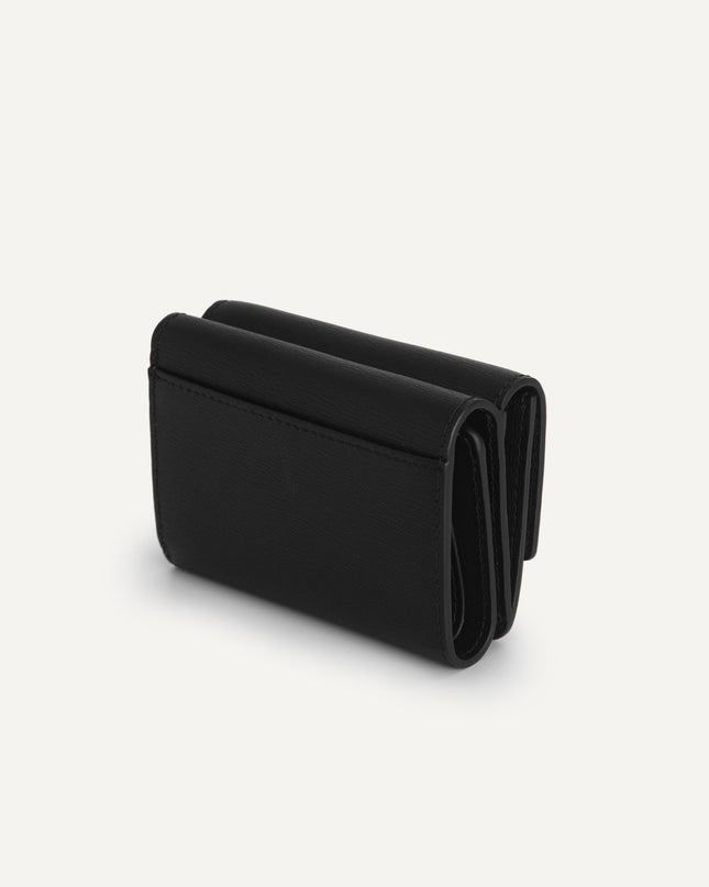 Textured Leather Trifold Wallet