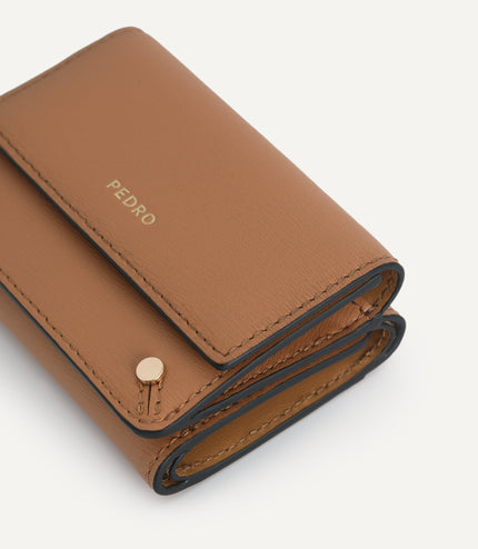 Textured Leather Trifold Wallet