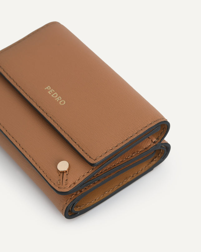 Textured Leather Trifold Wallet