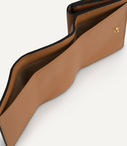 Textured Leather Trifold Wallet
