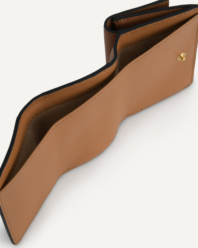 Textured Leather Trifold Wallet