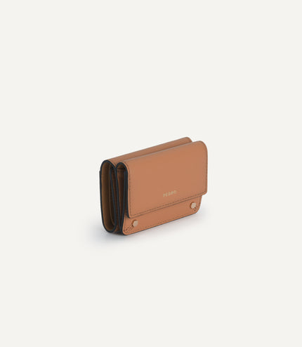 Textured Leather Trifold Wallet