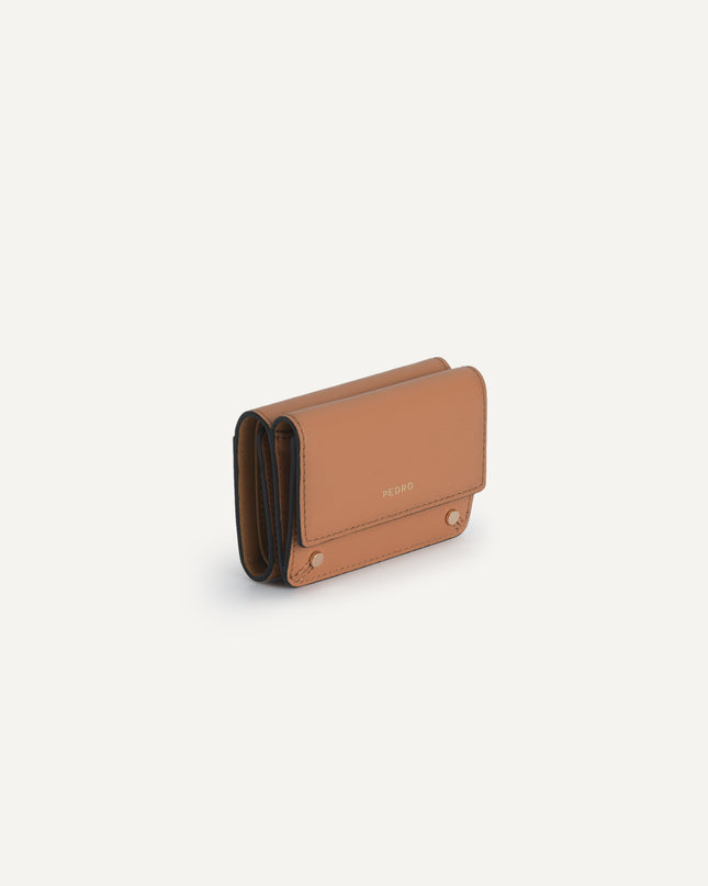 Textured Leather Trifold Wallet