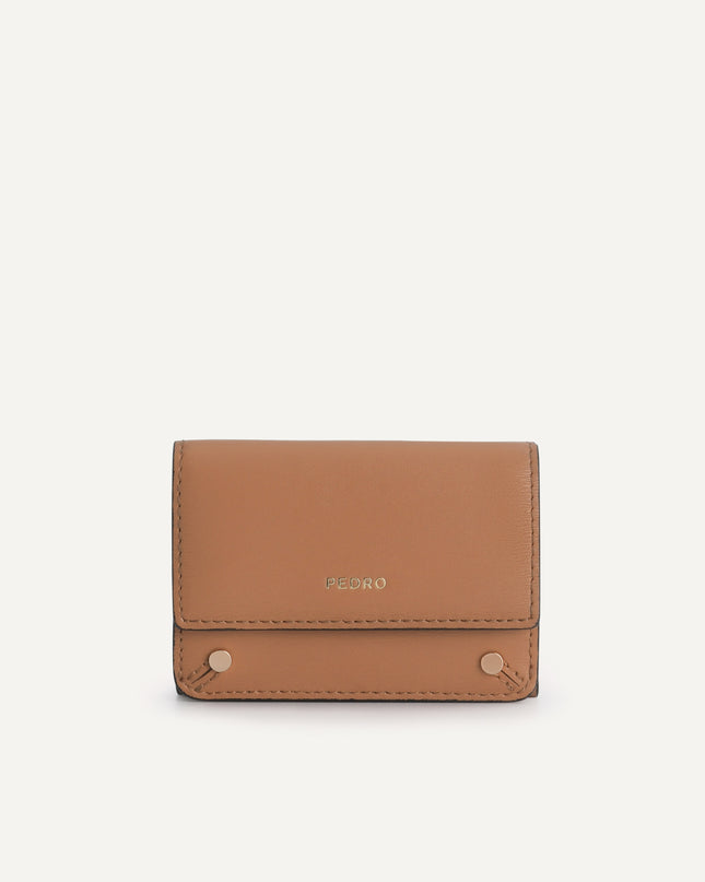 Textured Leather Trifold Wallet