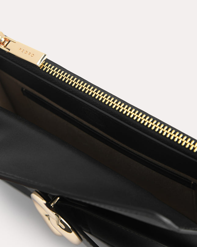 Textured Leather Shoulder Bag
