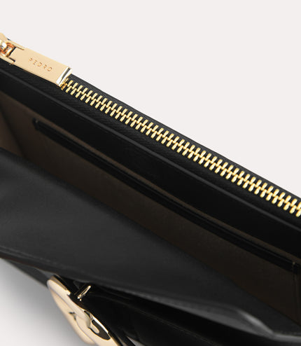 Textured Leather Shoulder Bag