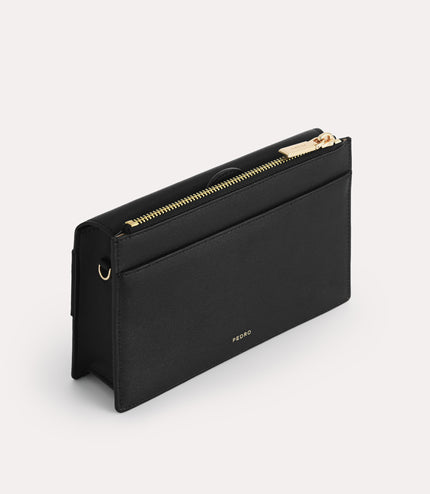 Textured Leather Shoulder Bag
