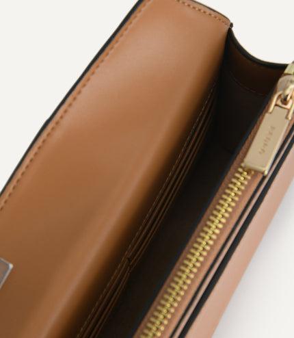 Textured Leather Shoulder Bag