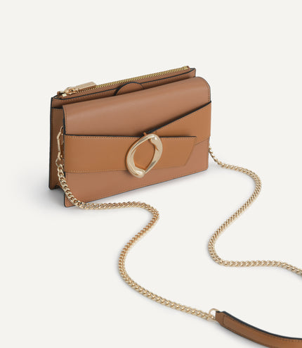 Textured Leather Shoulder Bag